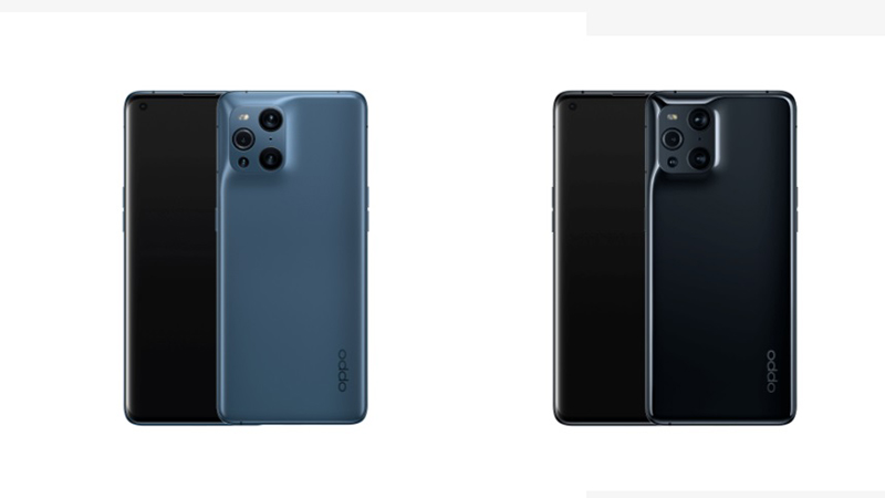 Find X3 Pro sẽ có 2 tùy chọn màu sắc: Đen bóng và Xanh chống chói