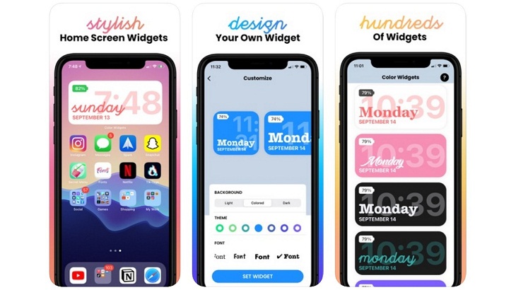 Top 12 ứng dụng widget tùy biến đẹp nhất dành cho iPhone dùng iOS14