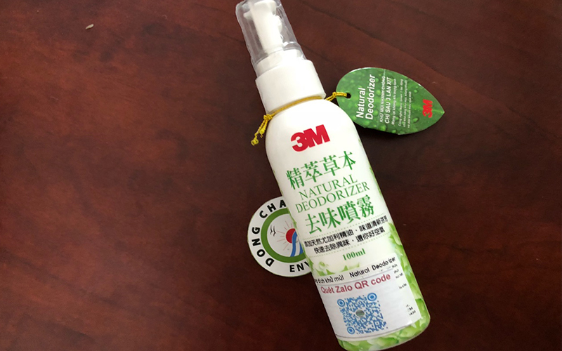 Chai xịt khử mùi diệt khuẩn 3M Natural Deodorizer