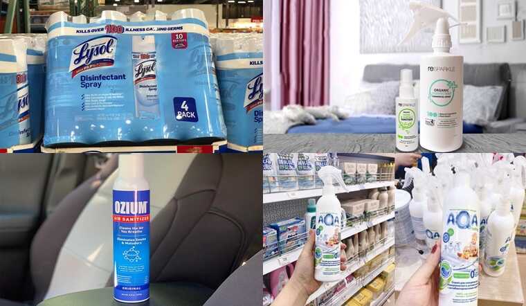 Làm sạch không khí phòng ngừa Covid với 6 chai xịt khuẩn không khí tốt nhất