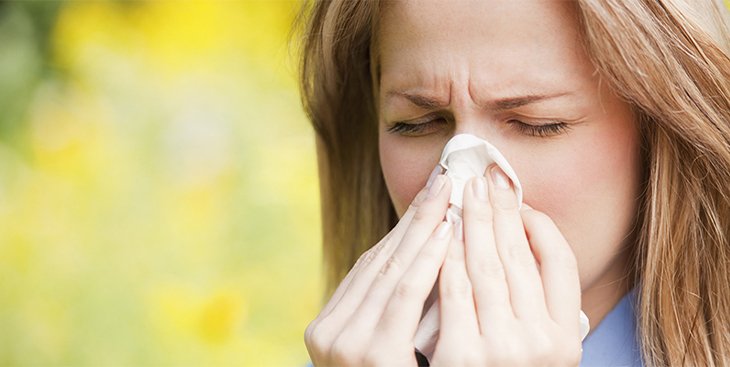 Rhinitis is the most common symptom