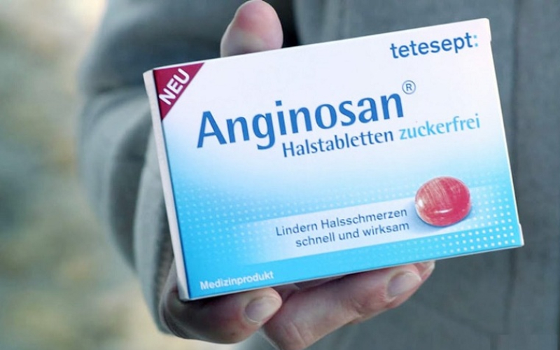 Thuốc ngậm viêm họng Anginosan của Đức