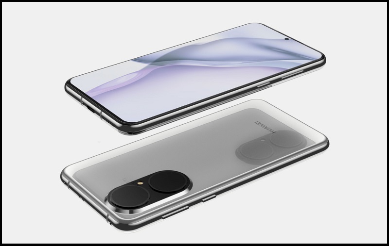 Huawei P50 lộ ảnh render: Màn hình 6.3 inch, camera sau lạ mắt