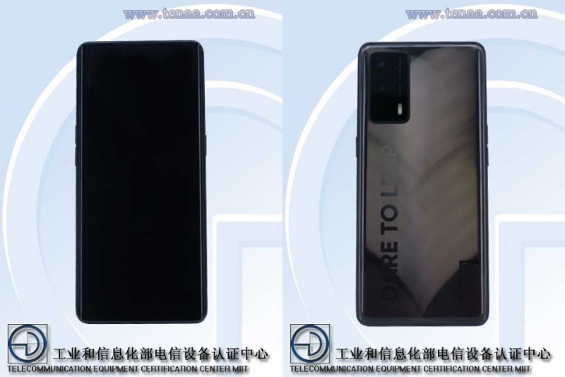Hình ảnh chính thức của Realme RMX3116 trên TENAA