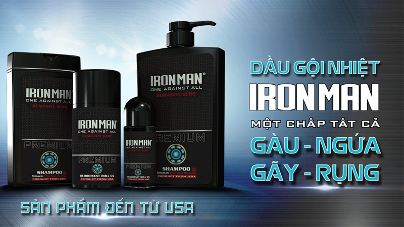 Dầu gội nhiệt sinh học Ironman