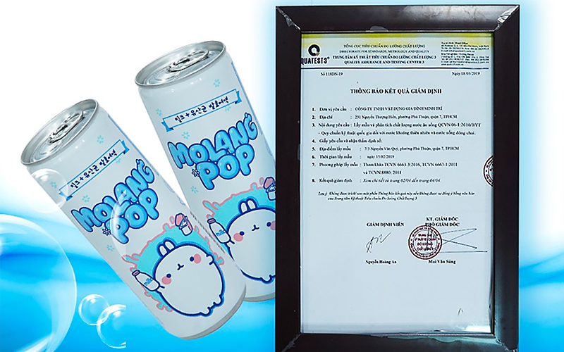 Soda Molang Pop được kiểm chứng rõ ràng