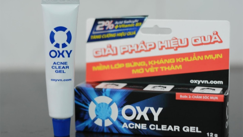 Kem trị mụn cho nam Oxy Acne Clear Gel