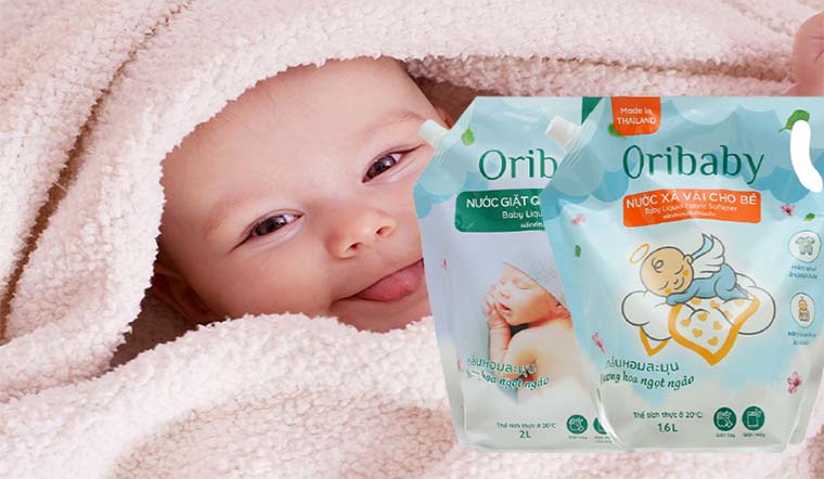 Nước giặt và nước xả Oribaby - giặt sạch, thơm lâu lại an toàn cho làn da bé