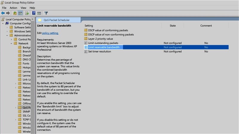 tốc độ mạng trên Windows tốc độ mạng trên Windows
