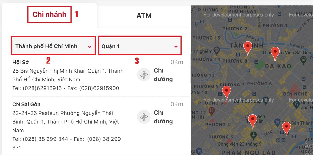 Hệ thống các chi nhánh, PGD, ATM của ngân hàng HDBank Hệ thống các chi nhánh, PGD, ATM của ngân hàng HDBank