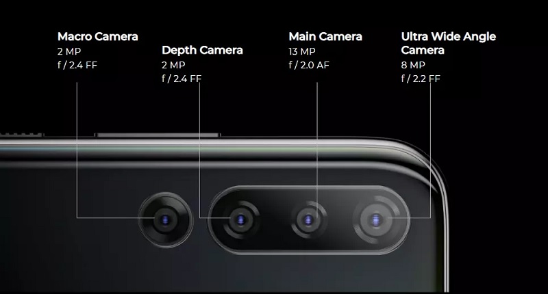 Cụm 4 camera trên HTC Wildfire E3 Cụm 4 camera trên HTC Wildfire E3