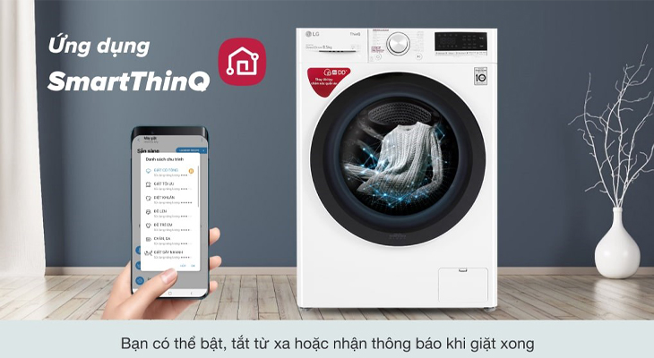 Điều khiển từ xa với ứng dụngSmartThinQ