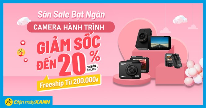 3 mẫu Camera hành trình Xiaomi, Vietmap giảm đến 20% cuối tháng 03/2021