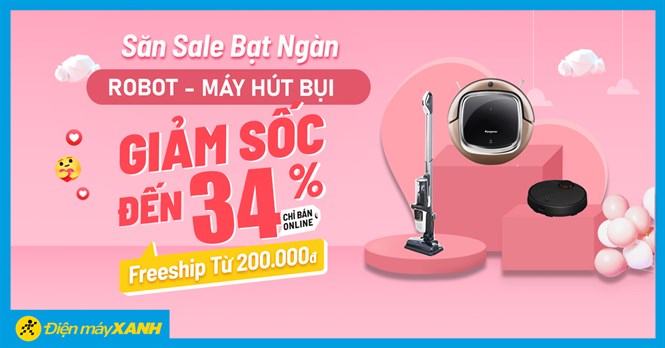 6 mẫu máy hút bụi giảm đến 34%, giá sale sập sàn cuối tháng 03/2021