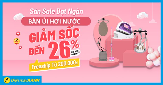 Top 5 bàn ủi hơi nước giảm đến 26%, giá chỉ từ 1.2 triệu, mua ngay!