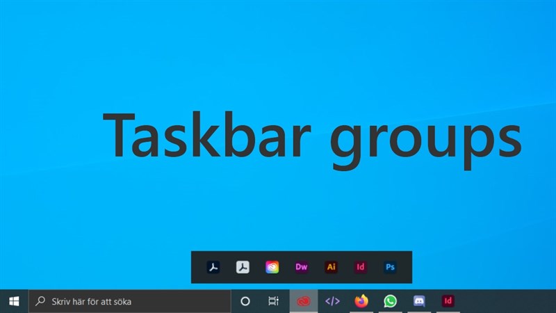 ứng dụng Taskbar Groups