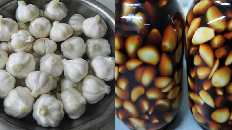 How to make garlic soaked in soy sauce is both delicious and healthy