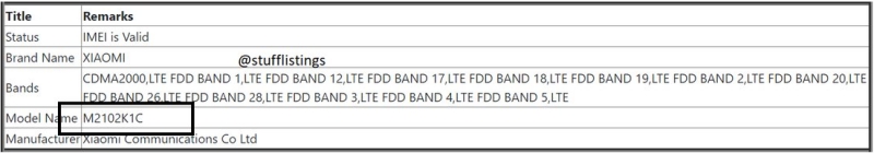 Xiaomi Mi 11 Ultra (M2102K1C) đạt chứng nhận BIS Xiaomi Mi 11 Ultra (M2102K1C) đạt chứng nhận BIS