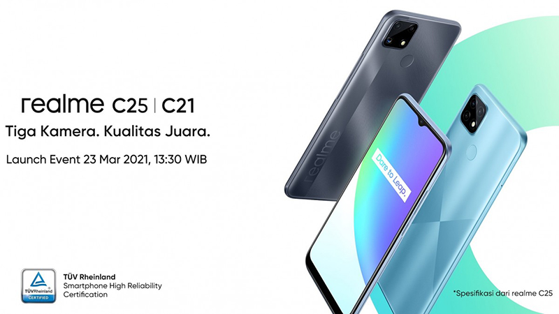 Realme C25 sẽ được ra mắt vào tháng 23/03 sắp tới