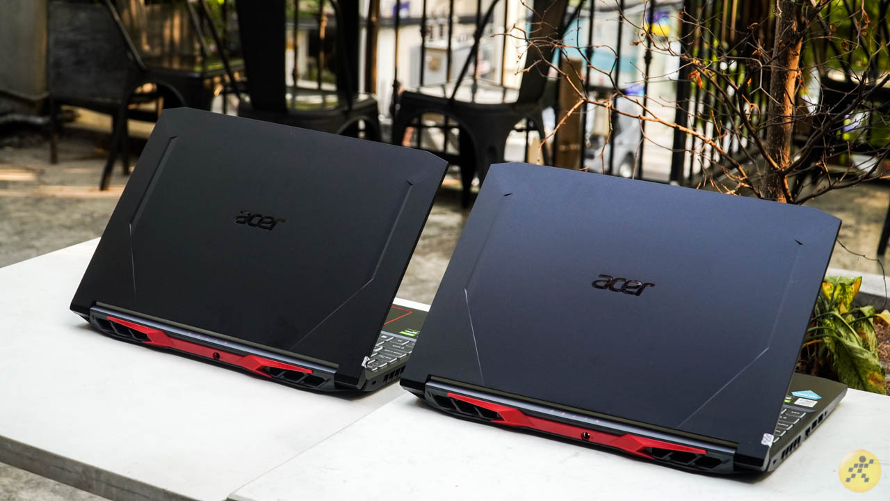 Thiết kế mặt lưng của bộ đôi Acer Nitro AN515