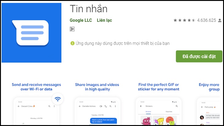 Tải ứng dụng tin nhắn Google về điện thoại