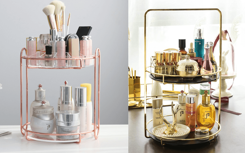Top 6 very beautiful and convenient cosmetic shelves for girls who love makeup