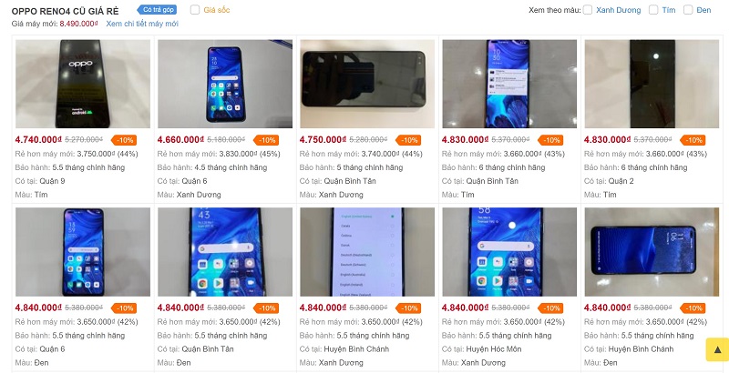 Reno hàng đổi trả