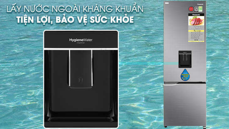 Khay lấy nước ngoài tiện lợi trên tủ lạnh Panasonic Inverter dòng BV-WK/WS