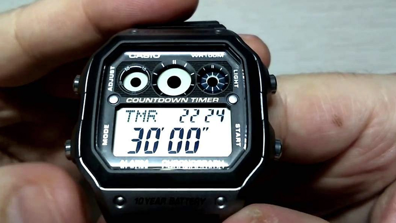 Cách chỉnh giờ chuẩn cho đồng hồ điện tử Casio 4 nút
