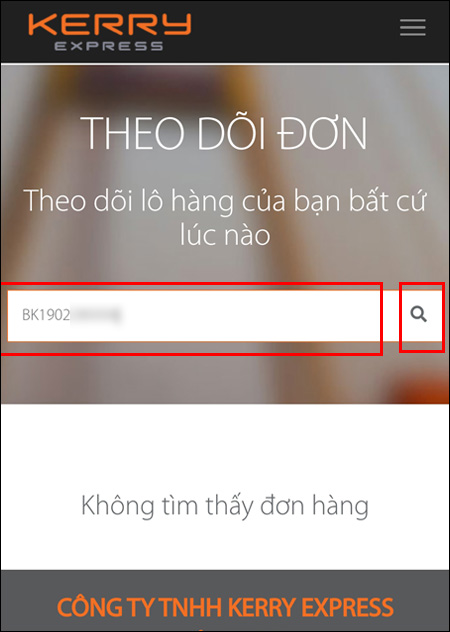 Nhập mã vận đơn