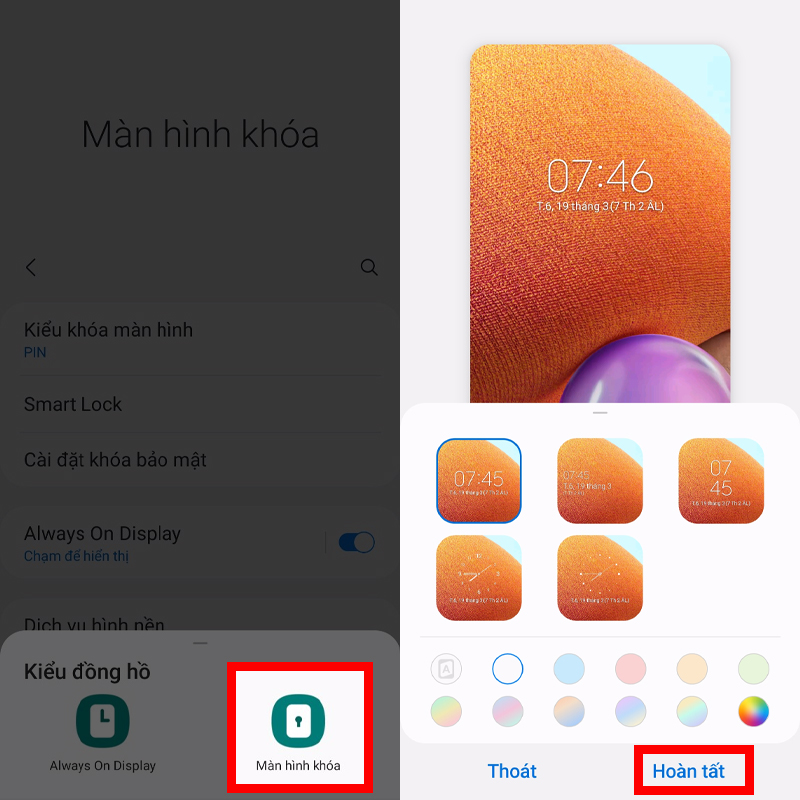 Thay đổi hoạt ảnh màn hình khóa