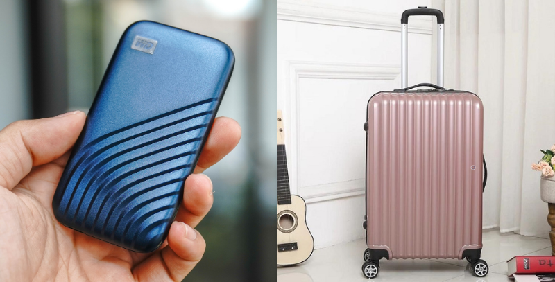 Thiết kế của ổ cứng SSD 500 GB WD My Passport lấy cảm hứng khá nhiều từ những chiếc vali du lịch ngày nay.