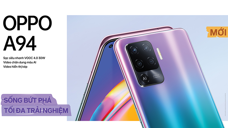 OPPO A94 chính thức mở bán tại TGDĐ, mức giá không thể tuyệt vời hơn