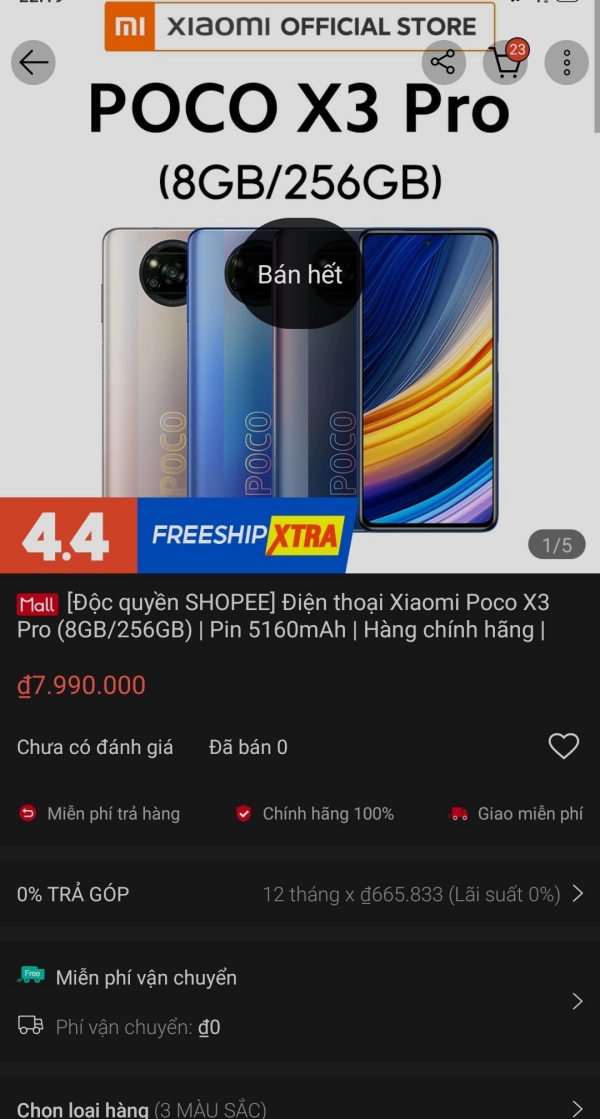 xiaomi poco x3 pro shopee