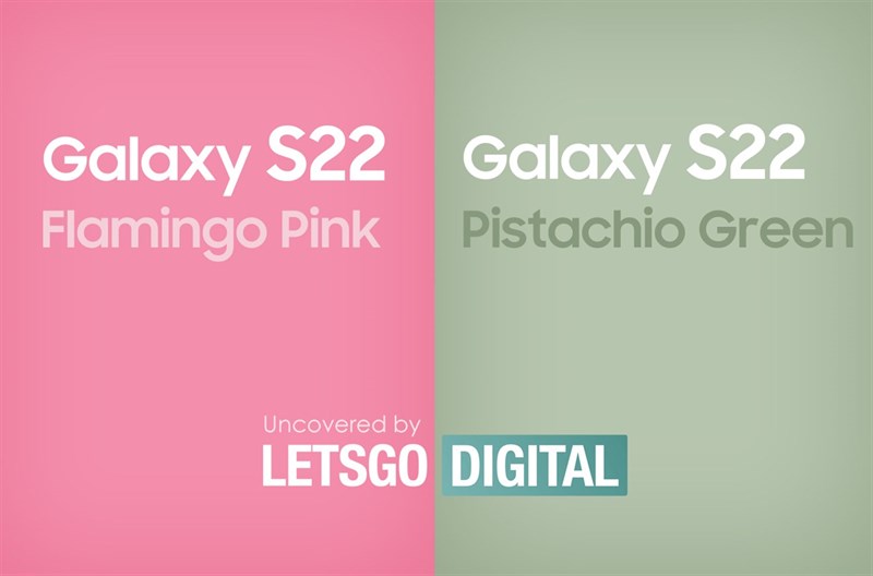 Samsung Galaxy S22 năm sau sẽ có thêm màu xanh lá và màu hồng. Nguồn: LetsGoDigital.