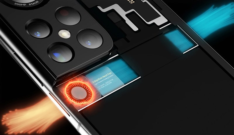 Samsung Galaxy S22 Ultra được trang bị thêm cả hệ thống tản nhiệt