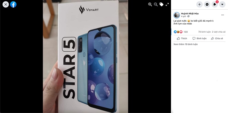 Vsmart Star 5 giá rẻ lộ hộp bán lẻ trước khi ra mắt Vsmart Star 5 giá rẻ lộ hộp bán lẻ trước khi ra mắt