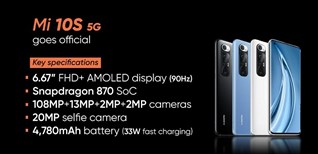 Xiaomi bất ngờ cho ra mắt Xiaomi Mi 10S bản nâng cấp của Mi 10