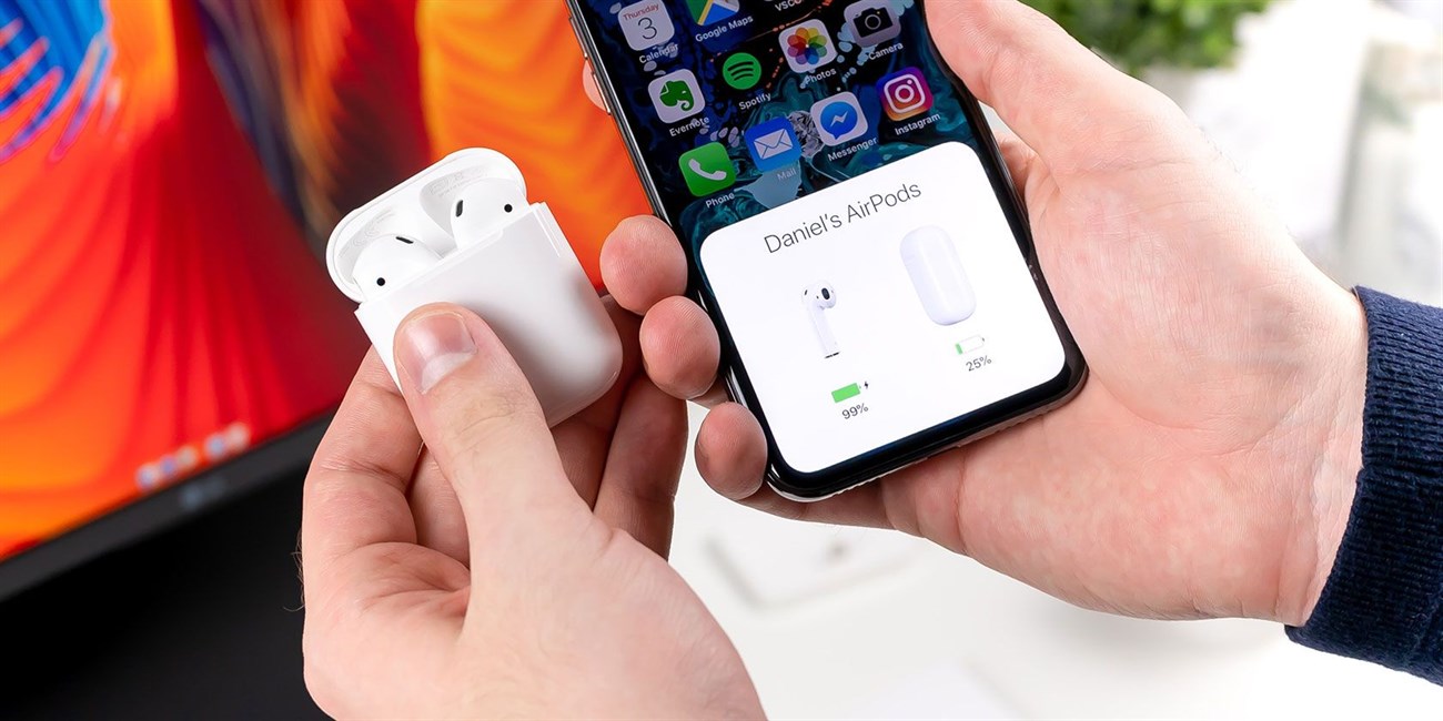 Mở hộp đựng Airpods