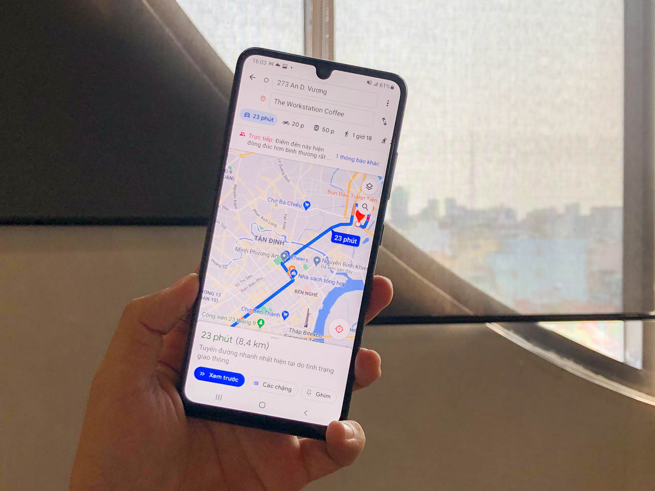 Sử dụng Google Maps trên Galaxy A32 có tốn nhiều pin không