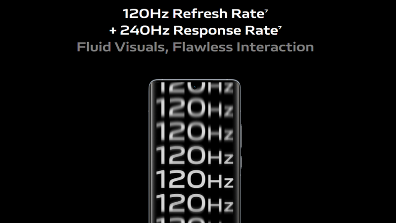 Vivo X60 được trang bị màn hình tần số quét lên đến 120 Hz.