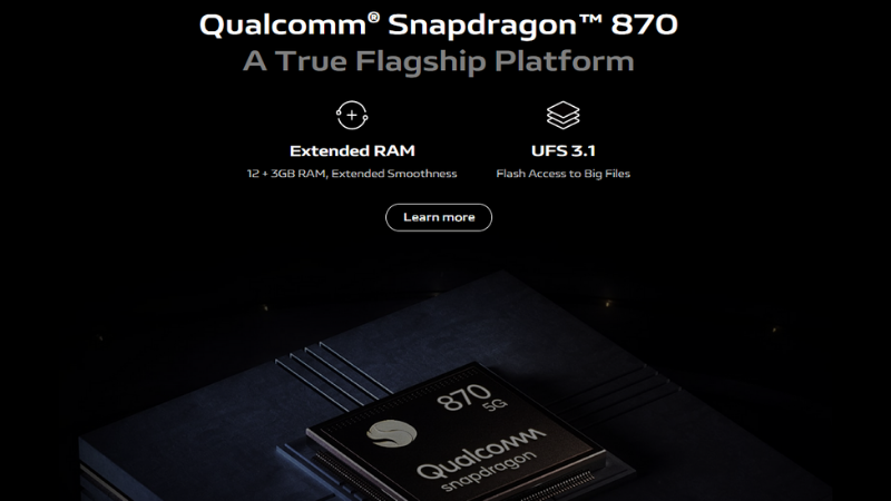 Thay vì dùng chip Exynos như bản thị trường nội địa, Vivo X60 (bản quốc tế) sử dụng chip Snapdragon 870 hoàn toàn mới.