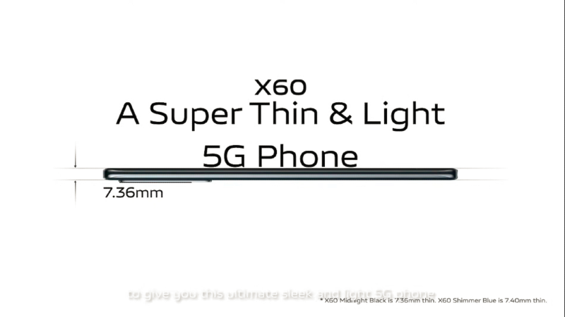 Mẫu flagship mới nhất của Vivo cũng đạt độ mỏng ấn tượng, chỉ 7.36 mm.