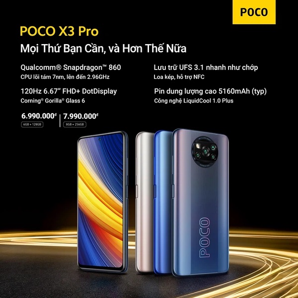 POCO quay trở lại với POCO X3 Pro và POCO F3, giá chỉ từ 5.5 triệu đã có Snapdragon đầu 8, sẽ là đòn đánh cực đau lên hàng xách tay