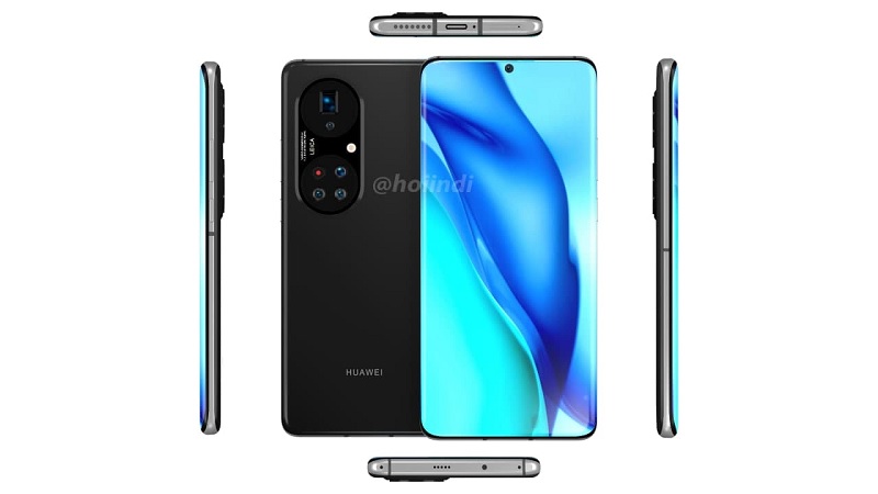 Huawei P50 Pro+ rò rỉ ảnh render