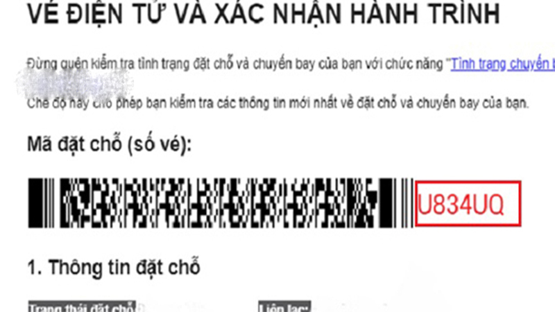 Cách tra cứu mã đặt chỗ (code) vé máy bay online các hãng hàng không Việt Nam