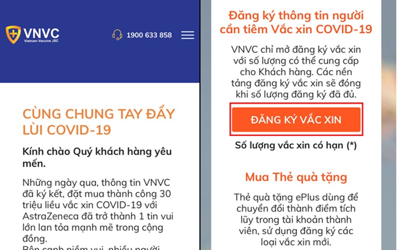 Cách đăng ký tiêm ngừa vắc xin phòng Covid-19 của VNVC online nhanh chóng