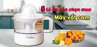 5 lý do nên chọn mua máy vắt cam cho gia đình