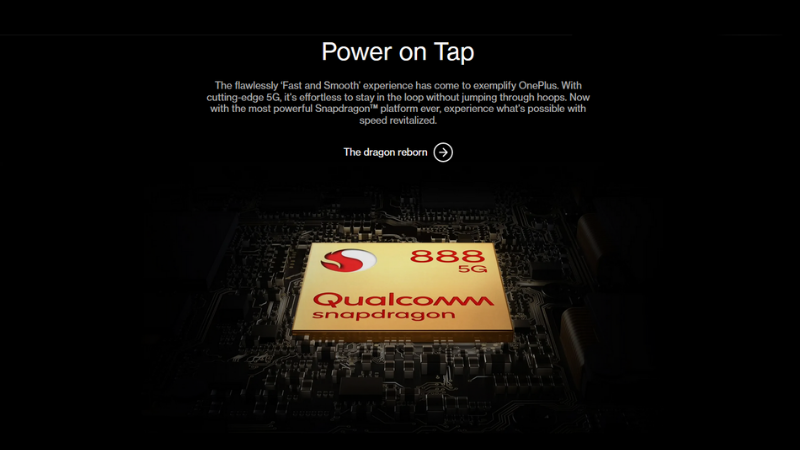 OnePlus 9 Pro sở hữu hiệu năng mạnh mẽ từ con chip Snapdragon 888. OnePlus 9 Pro sở hữu hiệu năng mạnh mẽ từ con chip Snapdragon 888.
