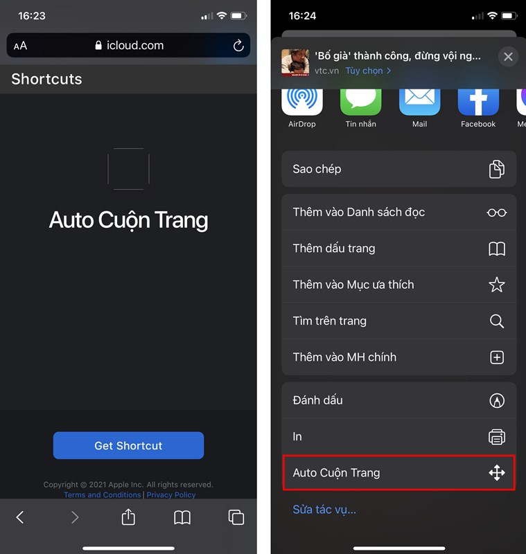 Auto cuộn trang trên trình duyệt